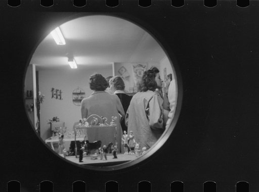 Shoppers at night in souvenir store, Provincetown, Massachusetts