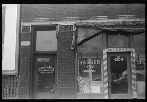 Untitled photo, possibly related to: Entrance to Negro professional building, 47th Street, Chicago, Illinois