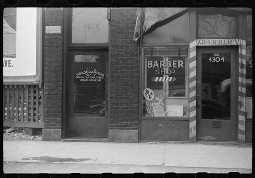 Untitled photo, possibly related to: Entrance to Negro professional building, 47th Street, Chicago, Illinois
