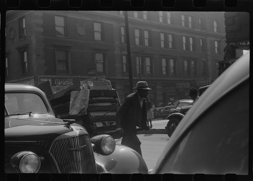 Untitled photo, possibly related to: Entrance to Negro professional building, 47th Street, Chicago, Illinois