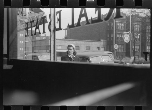 Untitled photo, possibly related to: Entrance to Negro professional building, 47th Street, Chicago, Illinois
