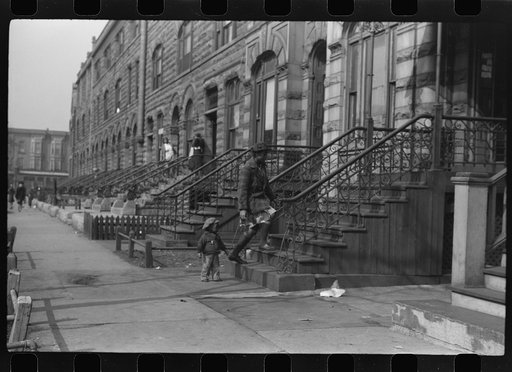 Untitled photo, possibly related to: Entrance to Negro professional building, 47th Street, Chicago, Illinois