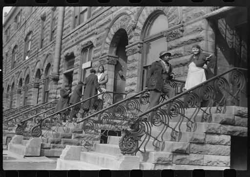 Untitled photo, possibly related to: Entrance to Negro professional building, 47th Street, Chicago, Illinois