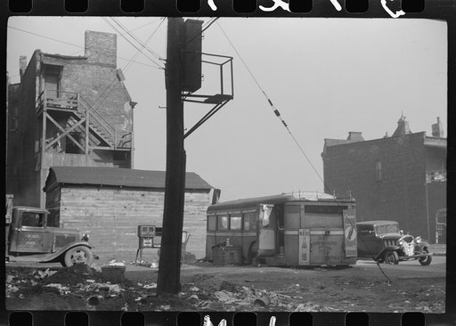 Untitled photo, possibly related to: Entrance to Negro professional building, 47th Street, Chicago, Illinois
