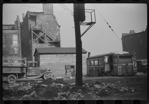 Untitled photo, possibly related to: Entrance to Negro professional building, 47th Street, Chicago, Illinois