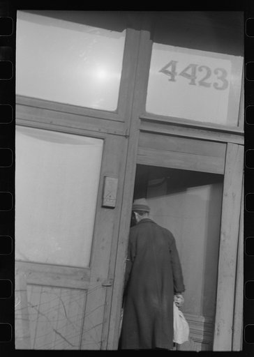 Untitled photo, possibly related to: Entrance to Negro professional building, 47th Street, Chicago, Illinois