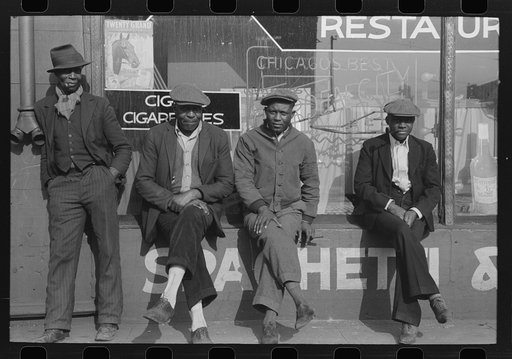 Untitled photo, possibly related to: Entrance to Negro professional building, 47th Street, Chicago, Illinois