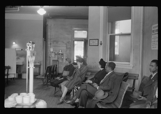Untitled photo, possibly related to: Waiting room at the municipal tuberculosis sanitarium, Chicago, Illinois