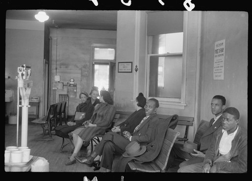 Untitled photo, possibly related to: Waiting room at the municipal tuberculosis sanitarium, Chicago, Illinois