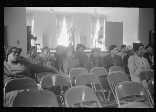 Untitled photo, possibly related to: Waiting room at the municipal tuberculosis sanitarium, Chicago, Illinois