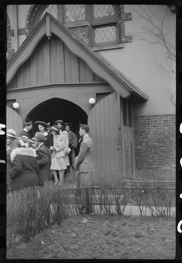 Untitled photo, possibly related to: Easter procession outside of a fashionable Negro church, Black Belt, Chicago, Illinois