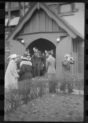 Untitled photo, possibly related to: Easter procession outside of a fashionable Negro church, Black Belt, Chicago, Illinois