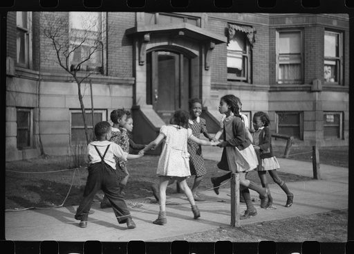 Untitled photo, possibly related to: In the park. This park, created when the section was white, has now been taken over by Negroes. Chicago, Illinois