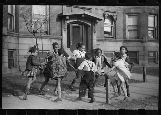 Untitled photo, possibly related to: In the park. This park, created when the section was white, has now been taken over by Negroes. Chicago, Illinois