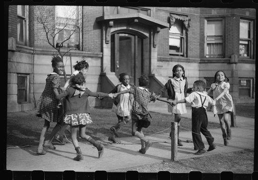 Untitled photo, possibly related to: In the park. This park, created when the section was white, has now been taken over by Negroes. Chicago, Illinois