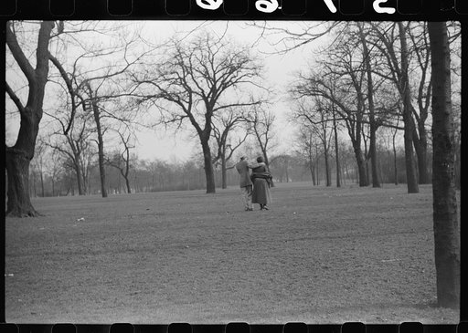 Untitled photo, possibly related to: In the park. This park, created when the section was white, has now been taken over by Negroes. Chicago, Illinois