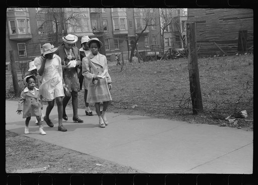 Going to church, Black Belt, Chicago, Illinois
