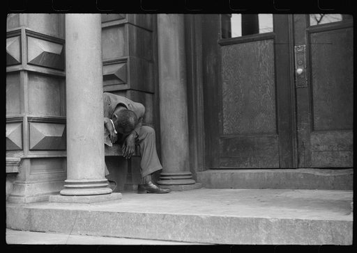 Untitled photo, possibly related to: Entrance to apartment house in the Black Belt, Chicago, Illinois