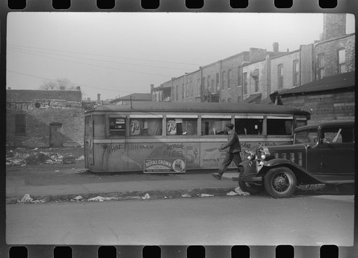 Untitled photo, possibly related to: Lunch wagon for Negroes, Chicago, Illinois
