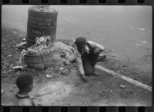Untitled photo, possibly related to: Children playing on the street, Black Belt, Chicago, Illinois