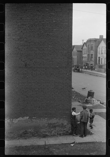 Street scene, Black Belt, Chicago, Illinois