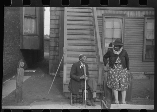 Untitled photo, possibly related to: Sidewalk conversation, Black Belt, Chicago, Illinois