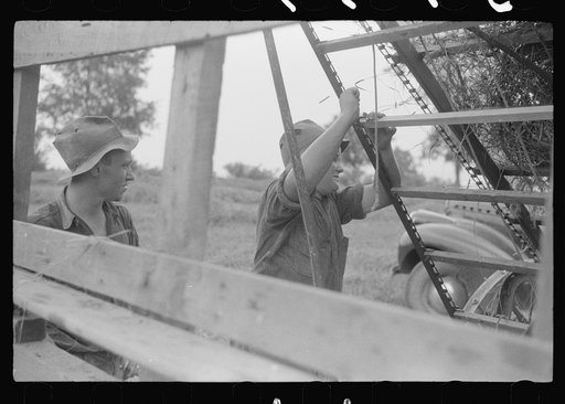 Untitled photo, possibly related to: Hay harvest near Pine Grove Mills, Pennsylvania