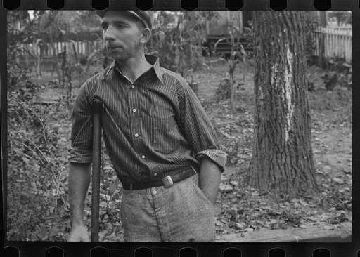 Untitled photo, possibly related to: Crippled miner, Westmoreland, County, Pennsylvania