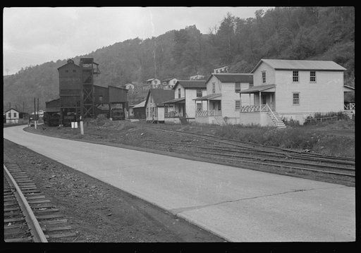 Untitled photo, possibly related to: House stained by coal dust, Pursglove Mine, Scotts Run, West Virginia