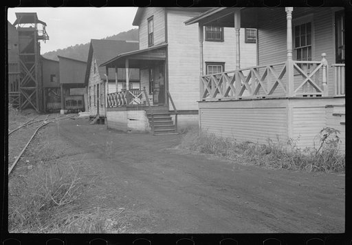 Untitled photo, possibly related to: House stained by coal dust, Pursglove Mine, Scotts Run, West Virginia