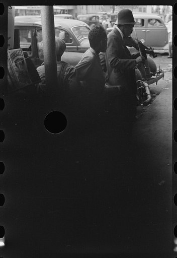 Untitled photo, possibly related to: Blind street musician, West Memphis, Arkansas