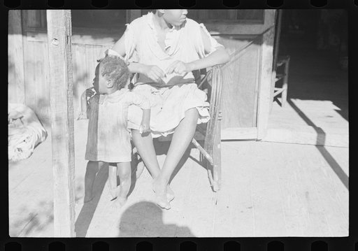 Untitled photo, possibly related to: Family of Negro sharecropper, Little Rock, Arkansas