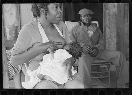 Colored sharecropper family living in Little Rock, Arkansas
