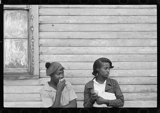 Untitled photo, possibly related to: Scene in front of church, Little Rock, Arkansas
