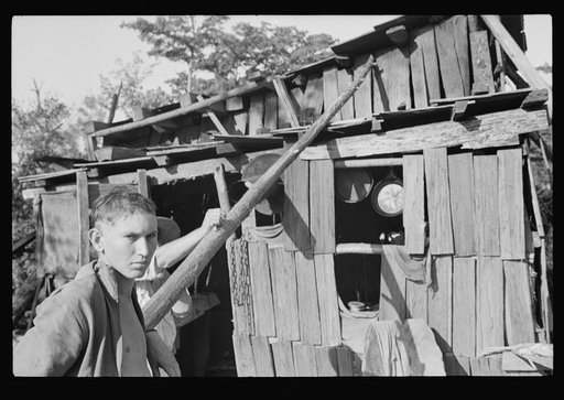 Untitled photo, possibly related to: Squatter's camp, Route 70, Arkansas