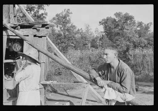 Untitled photo, possibly related to: Squatter's camp, Route 70, Arkansas