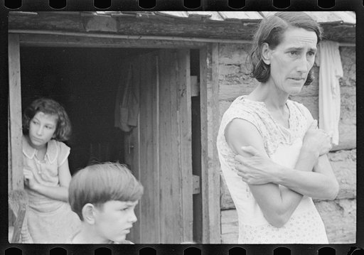 Boone County, Arkansas. The family of a Resettlement Administration client in the doorway of their home