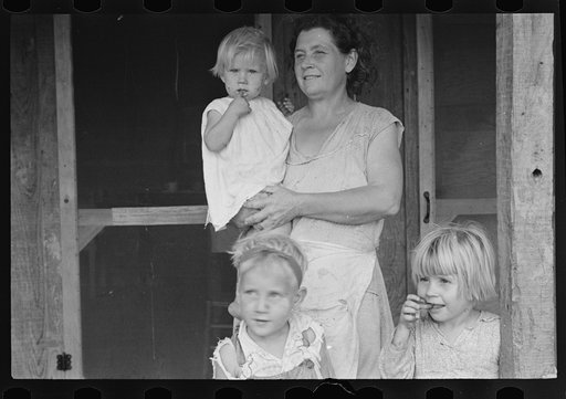 Untitled photo, possibly related to: Children of rehabilitation client, Maria plantation, Arkansas