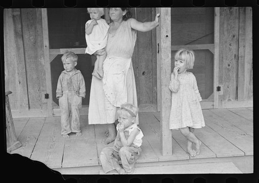 Untitled photo, possibly related to: Children of rehabilitation client, Maria plantation, Arkansas
