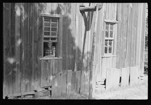Untitled photo, possibly related to: Ozark school building, Arkansas