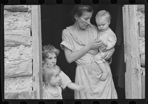 Wife and children of sharecropper
