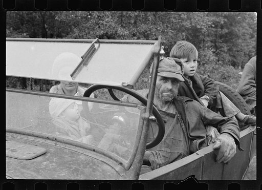 Untitled photo, possibly related to: Son of destitute Ozark family, Arkansas