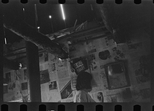 Untitled photo, possibly related to: Table in home of destitute Ozark family, Arkansas