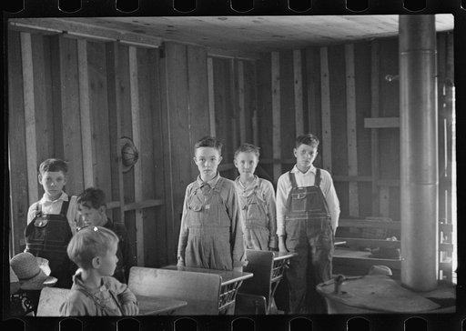 Interior of Ozark school, Arkansas