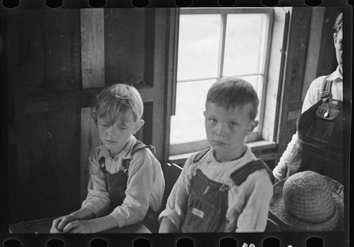 Untitled photo, possibly related to: Interior of Ozark school, Arkansas