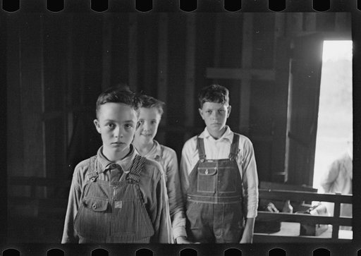 Untitled photo, possibly related to: Interior of Ozark school, Arkansas