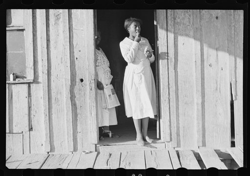 Untitled photo, possibly related to: Home of tenant farmer, Arkansas