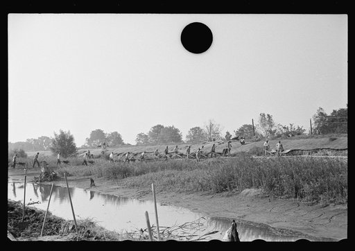 Untitled photo, possibly related to: Levee workers, Plaquemines Parish, Louisiana