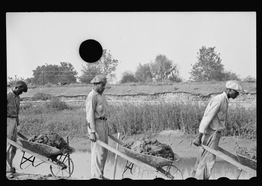 Untitled photo, possibly related to: Levee workers, Plaquemines Parish, Louisiana