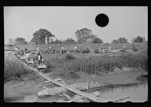 Untitled photo, possibly related to: Levee workers, Plaquemines Parish, Louisiana